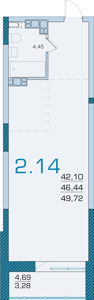 Квартира 2.14 в ЖК 